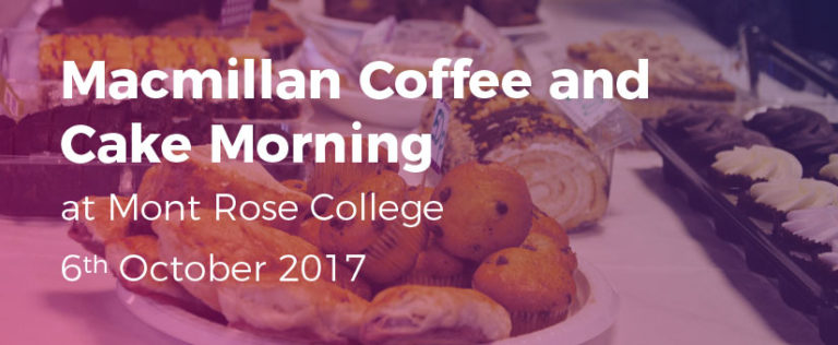 Macmillan Coffee and Cake Morning mrc | Mont Rose College