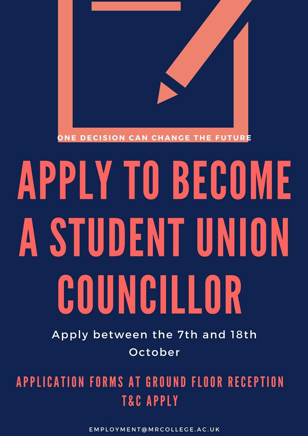 apply to become a students union | Mont Rose College