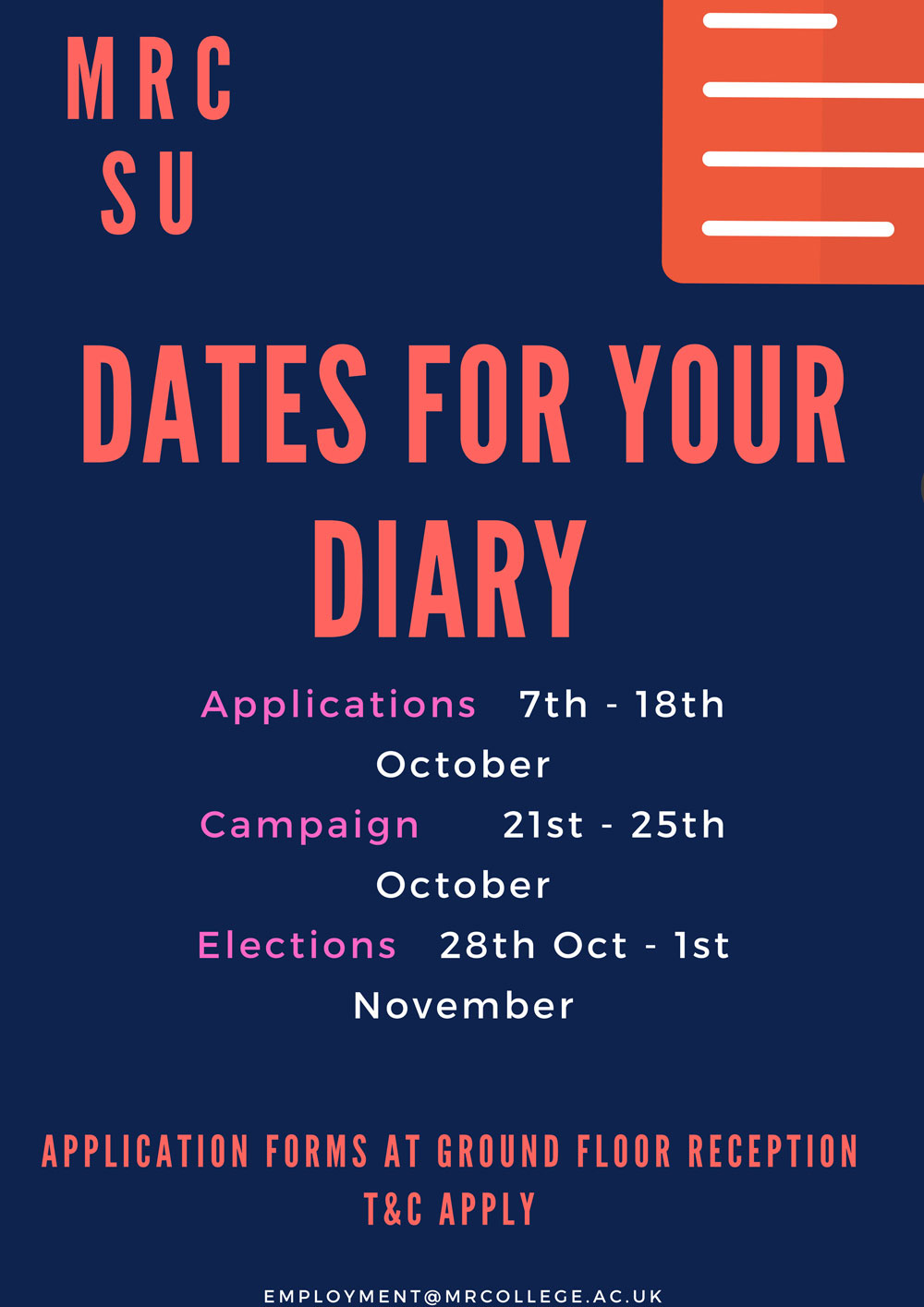 mrcsu dates | Mont Rose College